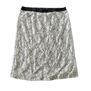 Comme Toi Skirt Medium Y2K Lace Romantic Feminine Preppy Fairycore Whimsical 200